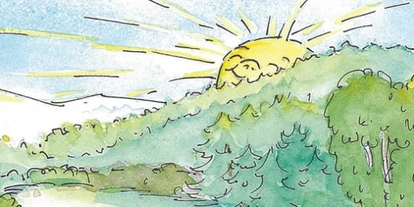 Knox the Fox - Children's Book Illustration - Sunshine Art